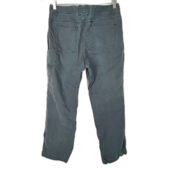 Columbia Carpenter Pants Womens 8P 8 Petite Dark Blue/Gray Canvas - Picture 6 of 8
